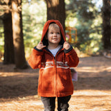 Kids Wave Rider NZ Wool Jacket - Orange