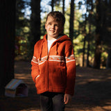 Kids Wave Rider NZ Wool Jacket - Orange