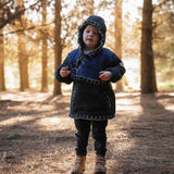 Kids Woodville Stitch NZ Wool Jersey - Blue