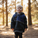 Kids Woodville Stitch NZ Wool Jersey - Blue