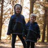 Kids Woodville Stitch NZ Wool Jersey - Blue