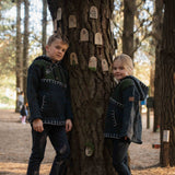 Kids Woodville Stitch NZ Wool Jersey - Forest
