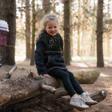 Kids Woodville Stitch NZ Wool Jersey - Forest
