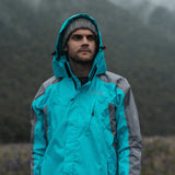 Ventura Waterproof Rain Jacket - Men Aqua