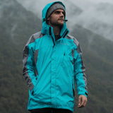 Ventura Waterproof Rain Jacket - Men Aqua