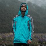 Ventura Waterproof Rain Jacket - Men Aqua