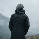 Ventura Waterproof Rain Jacket - Men Black Grey