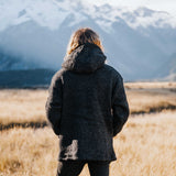 Mens Koru NZ Wool Jacket - Charcoal