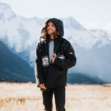 Mens Koru NZ Wool Jacket - Charcoal