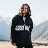 Mens Koru NZ Wool Jacket - Charcoal