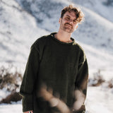 Men's Weekender NZ Wool Jersey - Forest Green