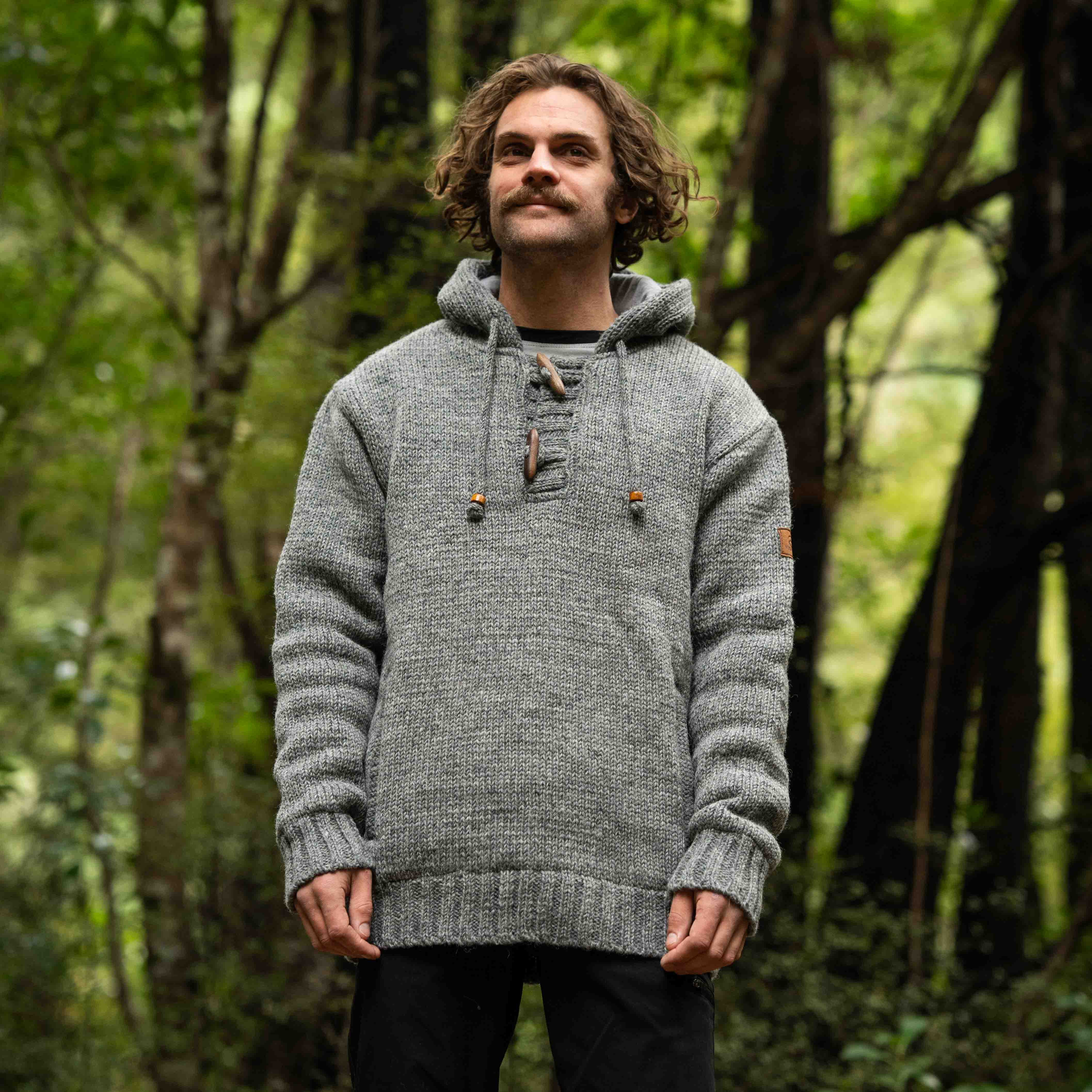 Men's Coastal NZ Wool Jersey - Grey