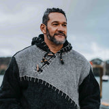 Mens Woodville Stitch NZ Wool Jersey - Grey