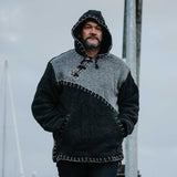 Mens Woodville Stitch NZ Wool Jersey - Grey