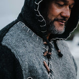 Mens Woodville Stitch NZ Wool Jersey - Grey