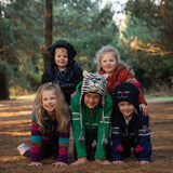 Kids Woodville Stitch NZ Wool Jersey - Forest