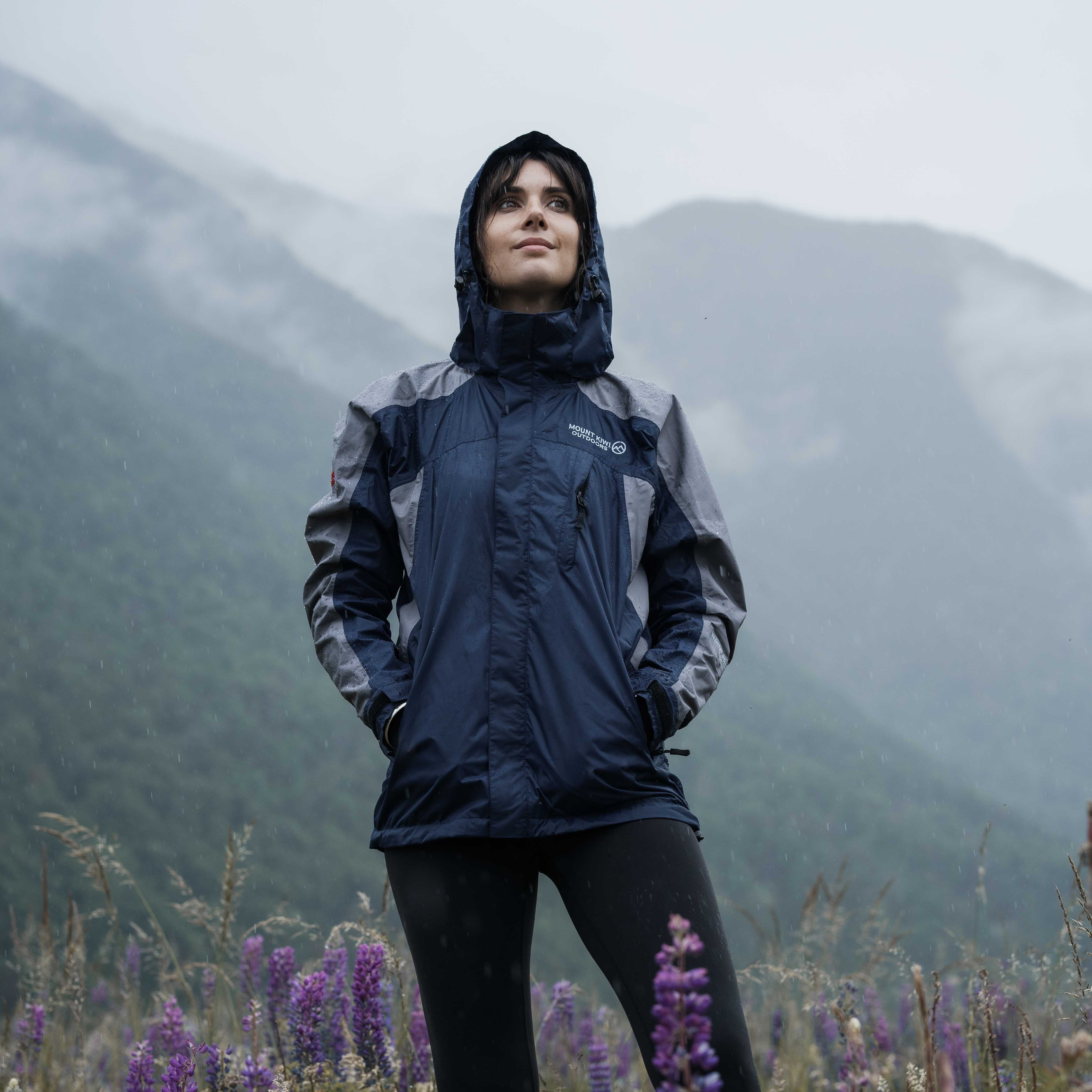 Ventura Waterproof Rain Jacket Women Navy