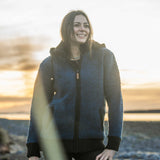 Womens Punakaiki NZ Wool Jacket - Ocean