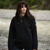 Women's Coastal NZ Wool Jersey - Black
