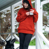 Women's Coastal NZ Wool Jersey - Burnt Orange