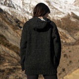Women's Coastal NZ Wool Jersey - Charcoal