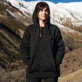 Women's Coastal NZ Wool Jersey - Charcoal