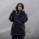Womens Woodville Stitch NZ Wool Jersey - Navy