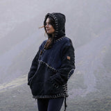 Womens Woodville Stitch NZ Wool Jersey - Navy