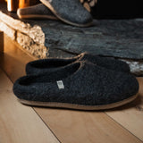 NZ Wool Slippers - Charcoal