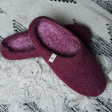 NZ Wool Slippers - Cranberry