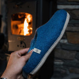 NZ Wool Slippers - Petrol