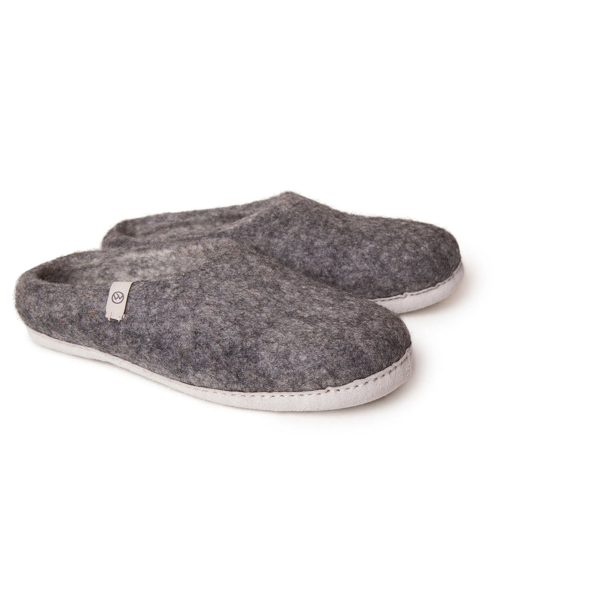 Adult Wool Slippers - Grey
