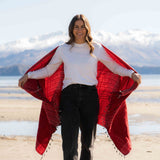 Sherpa Scarf/Shawl - Red