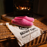 NZ Wool Slippers - Pink
