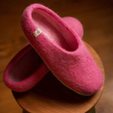 NZ Wool Slippers - Pink