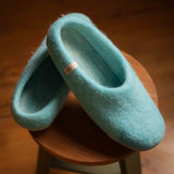 NZ Wool Slippers - Aqua