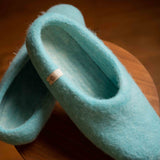 NZ Wool Slippers - Aqua