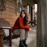 Women's Weekender NZ Wool Jersey - Burnt Orange
