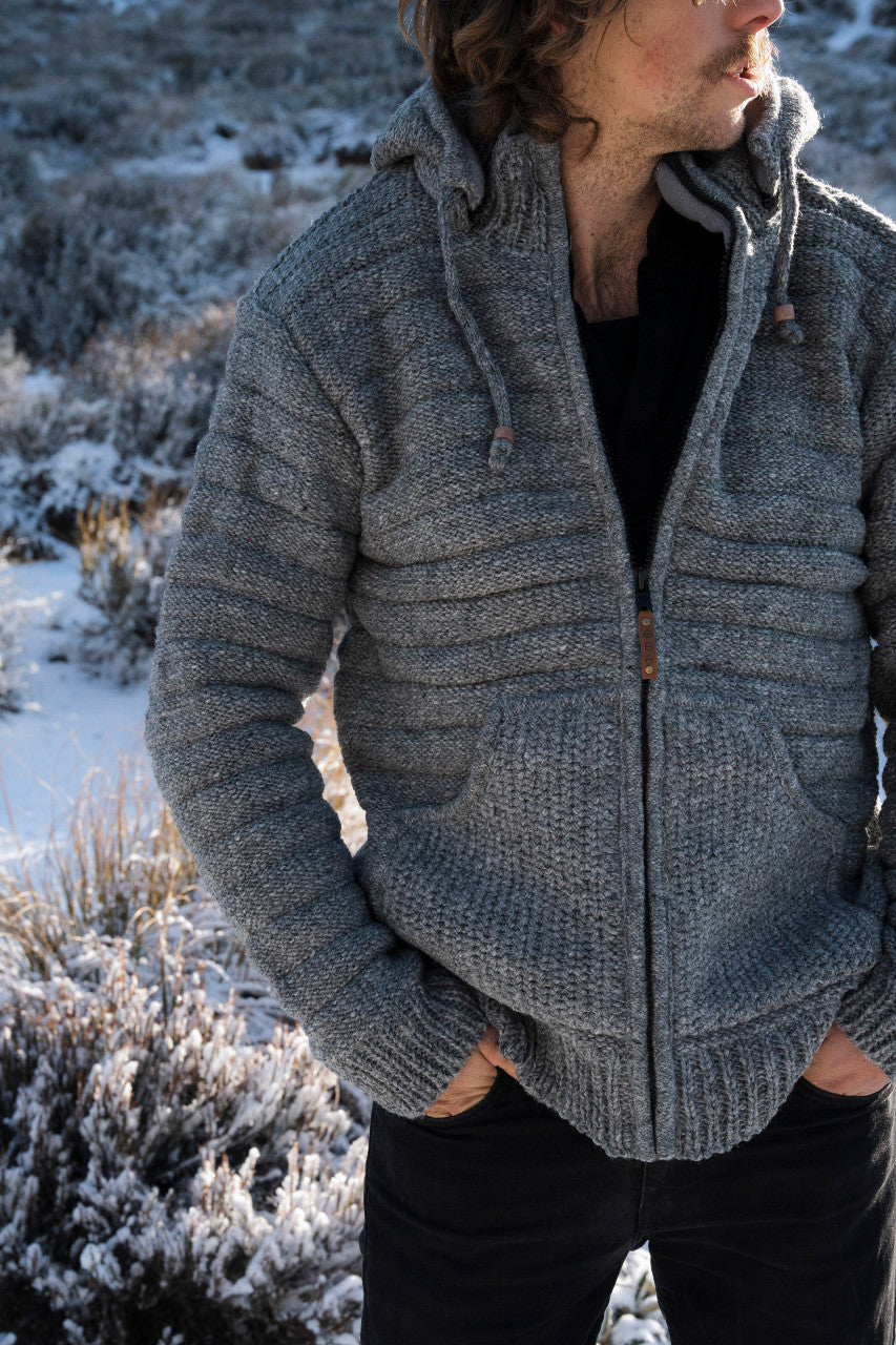 Men&#39;s Byron Bay NZ Wool Jacket - Grey