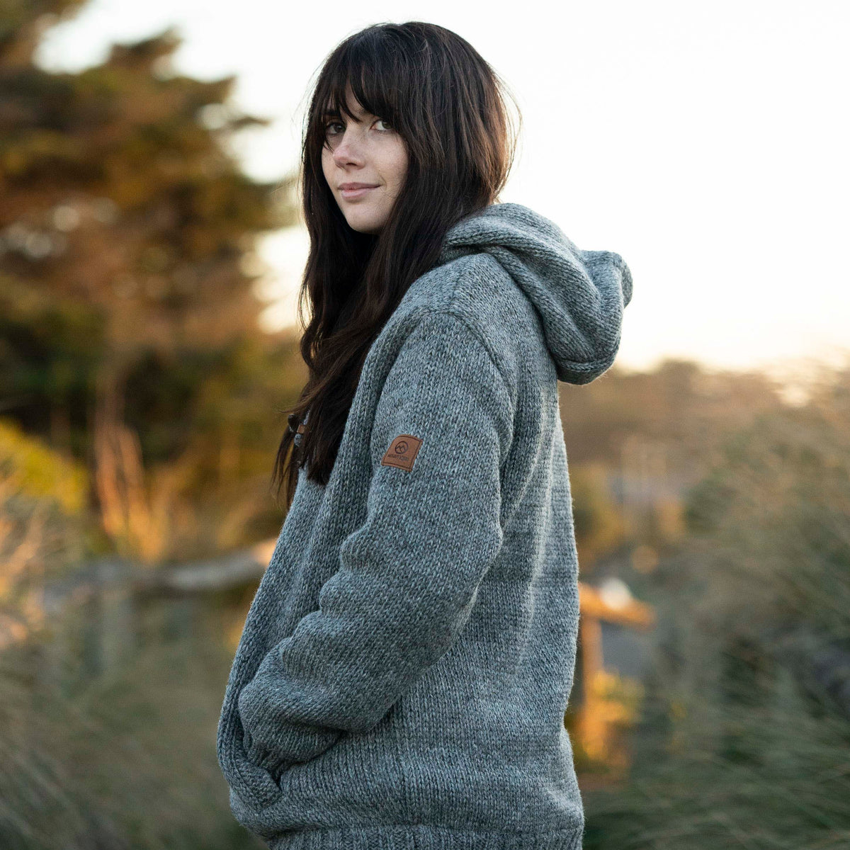 Women&#39;s Coastal NZ Wool Jersey - Grey