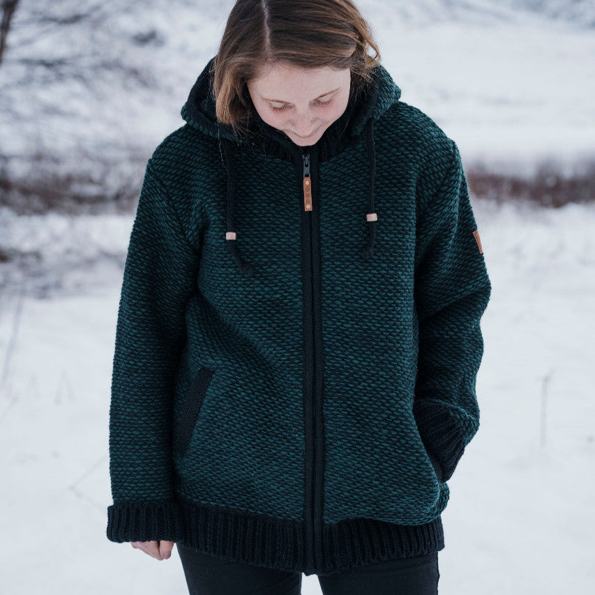 Women&#39;s Punakaiki NZ Wool Jacket - Forest