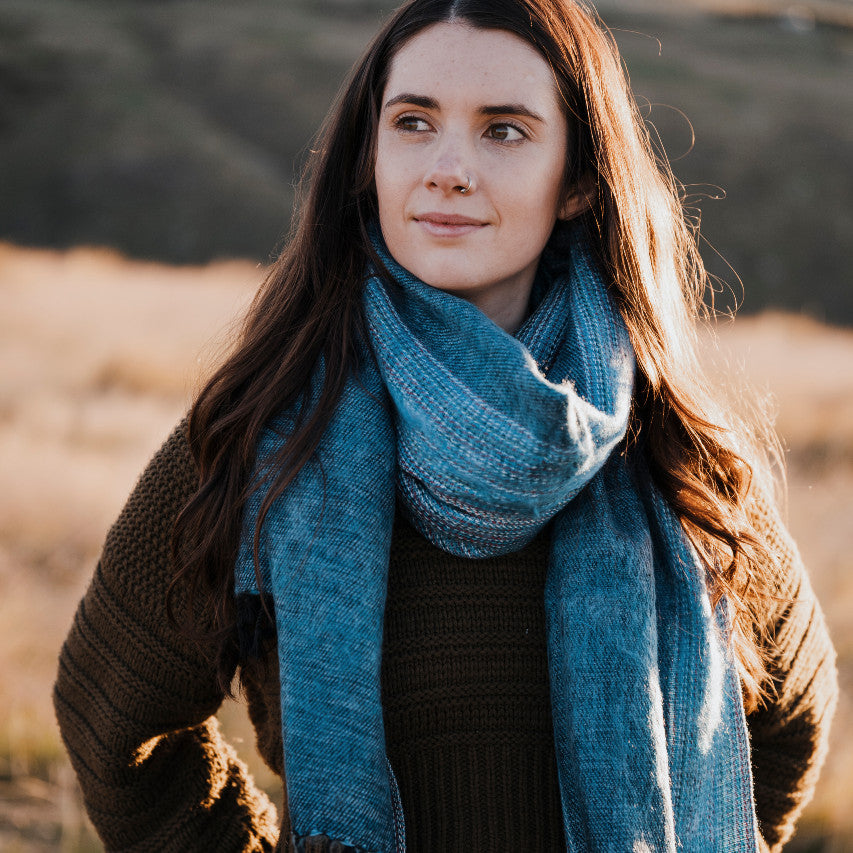 Sherpa Scarf/Shawl - Ocean