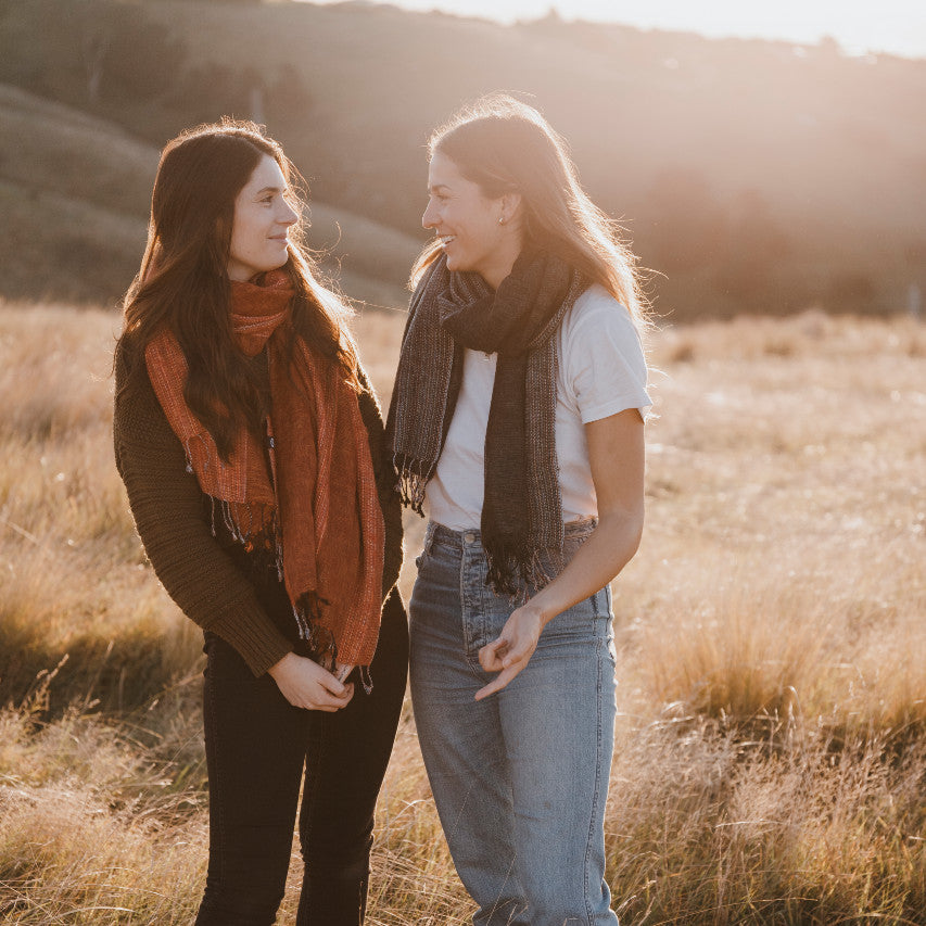 Sherpa Scarf/Shawl - Tangelo