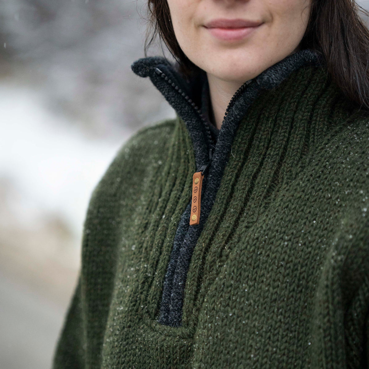 Station Half Zip Women - Forest Green