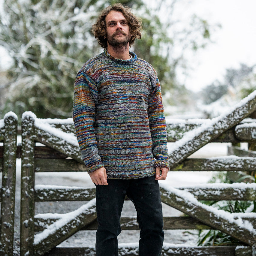 Men's Weekender NZ Wool Jersey - Multi Mix