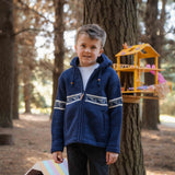 Kids Wave Rider NZ Wool Jacket - Blue