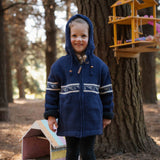 Kids Wave Rider NZ Wool Jacket - Blue