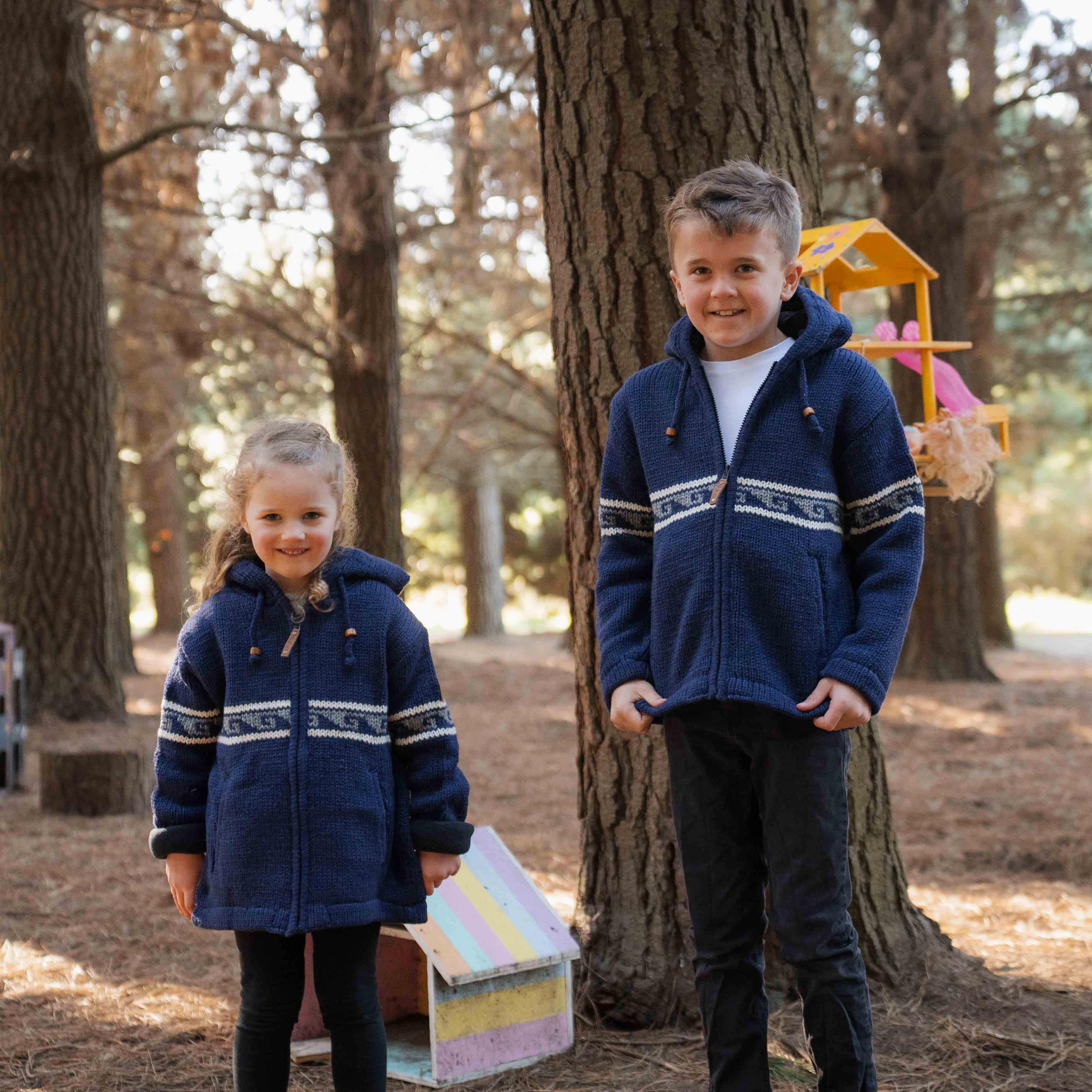 Kids Wave Rider NZ Wool Jacket - Blue – Mount Kiwi