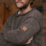Men's Weekender NZ Wool Jersey - Dark Natural Brown