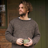 Mens Weekender NZ Wool Jersey - Dark Natural Brown